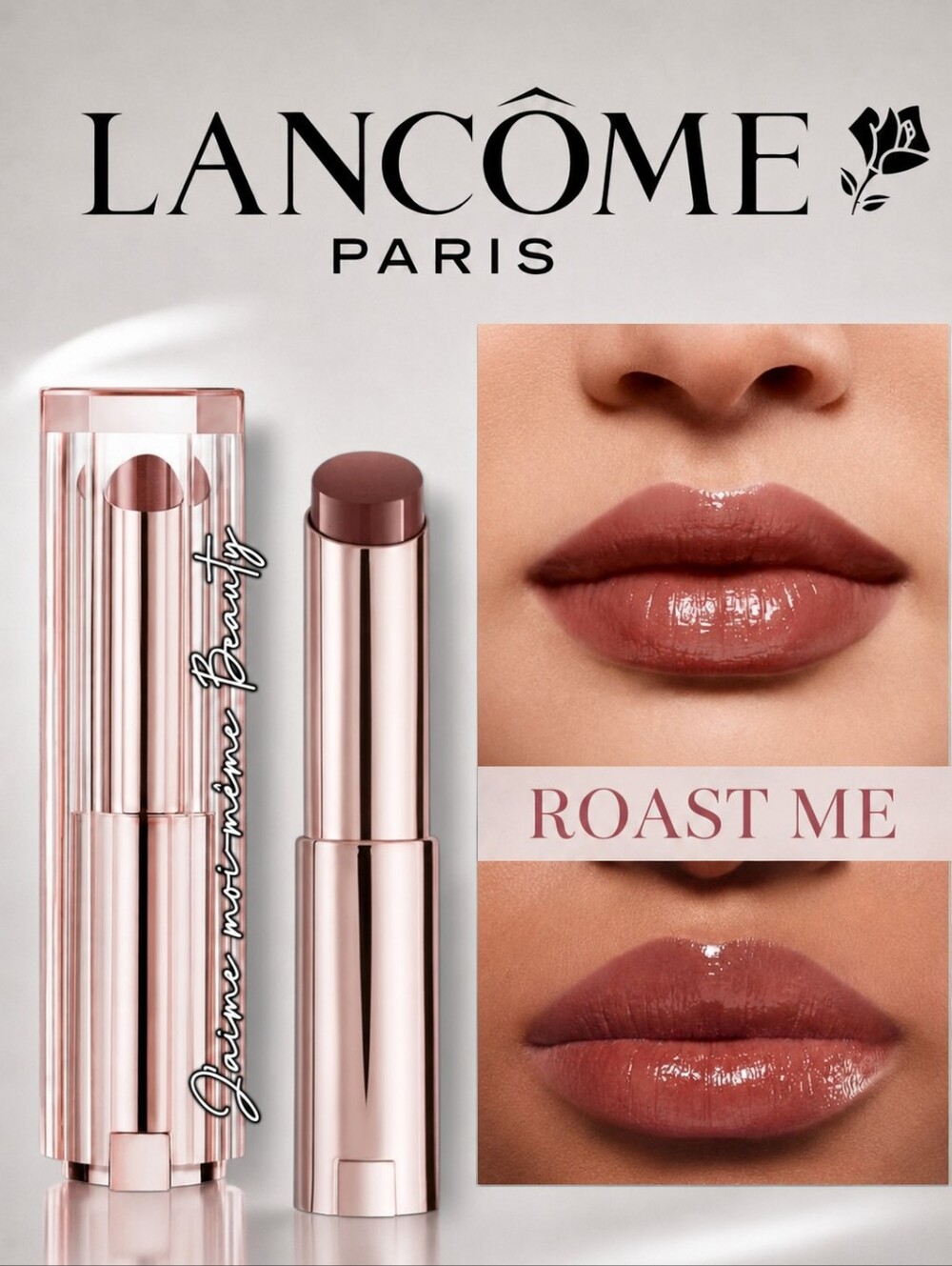 Lancome Butterglow Tinted Plumping Lip Butter Balm Roast Me  - Nude Brown